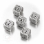 Picture of Steampunk Metal-black set of 5 D6