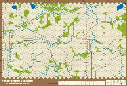 Picture of PGG - Panzergruppe Guderian Map with 1in hexes
