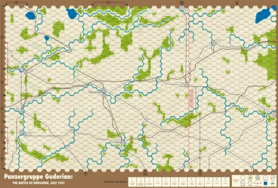 Picture of PGG - Panzergruppe Guderian Map for 1/2in counters