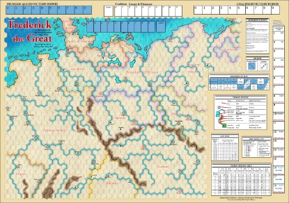 Picture of Frederick the Great map for half inch counters FTG