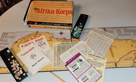 Camelot Games. Afrika Korps Used Board Game