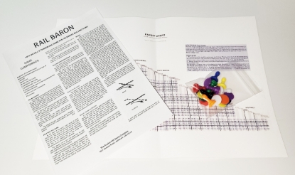 Picture of Rail Baron Replacement Rules, Payoff Chart, Pawns and Chips