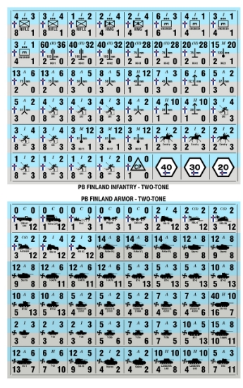 Picture of Panzer Blitz Half Page Finland Infantry & Armor - Two Tone