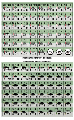 Picture of Panzer Blitz Half Page Hungary Infantry & Armor - Two Tone