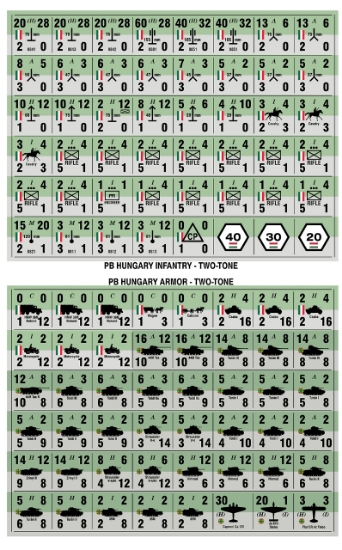 Picture of Panzer Blitz Half Page Hungary Infantry & Armor - Two Tone