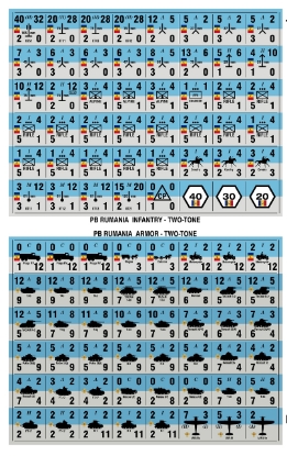 Picture of Panzer Blitz Half Page Rumania Infantry & Armor - Two Tone