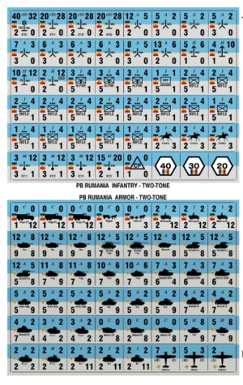 Picture of Panzer Blitz Half Page Rumania Infantry & Armor - Two Tone