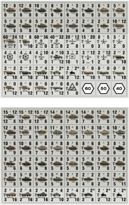 Picture of Panzer Leader Blitz Half Page North Africa CAMO German Units Plus Tanks with Desert Palm
